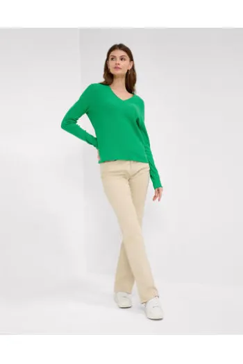 BRAX Pullover Lesley grün in sommerlicher Qualität