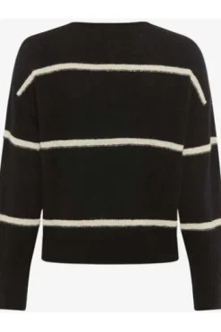 BRAX Pullover Lisa black gestreift