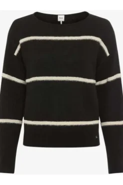 BRAX Pullover Lisa black gestreift