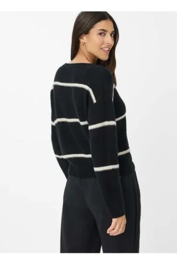 BRAX Pullover Lisa black gestreift