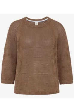 BRAX Pullover Nala mocha brown 3/4-Arm