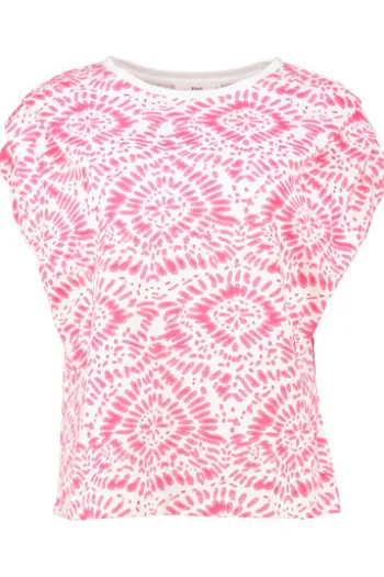 BRAX Shirt Caelen Pink gemustert im graphischen Dessin
