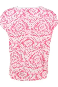 BRAX Shirt Caelen Pink gemustert im graphischen Dessin