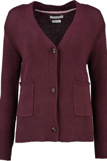 BRAX Strickjacke Alicia beere in softer Baumwoll-Mixqualität