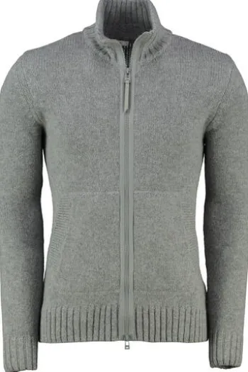 BRAX Strickjacke Jake grau