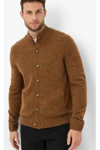 BRAX Strickjacke Jeff toffee