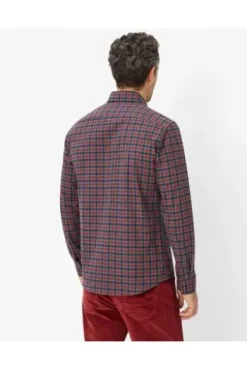 BRAX Style Daniel Shirts burned red