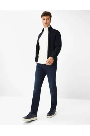 BRAX Sweat Jacke Sheldon marine EASY RIB