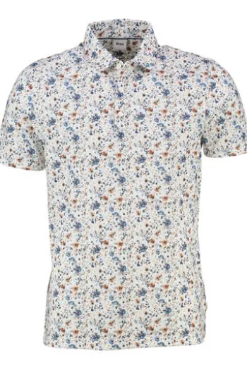 BRAX Ultralight Polo-Shirt Pepe white geblümt