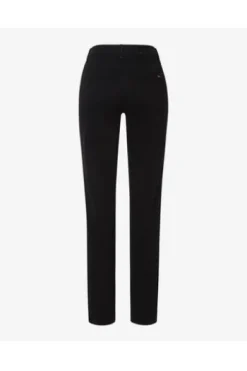 BRAX Winter-Dream-Hose Carola schwarz Feminine Fit in angerauter Qualität