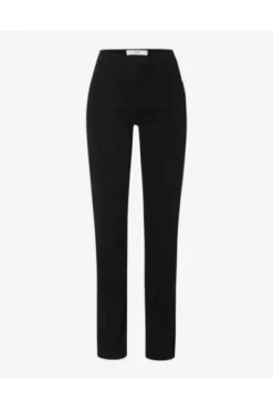 BRAX Winter-Dream-Hose Carola schwarz Feminine Fit in angerauter Qualität