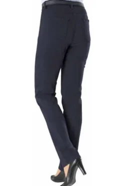BRAX Winter-Dream-Hose Mary marine Slim Fit in angerauter Qualität