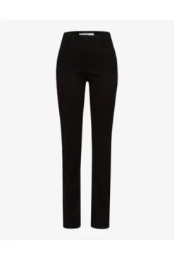BRAX Winter-Dream-Hose Mary schwarz Slim Fit in angerauter Qualität