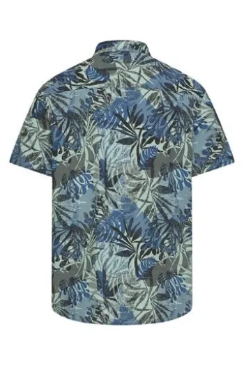 camel active Hemd indigio blue geblümt Regular Fit