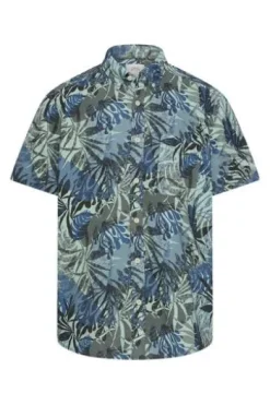 camel active Hemd indigio blue geblümt Regular Fit