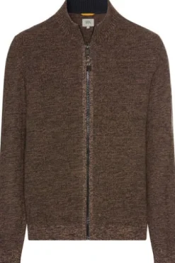 camel active Strickjacke dark brown