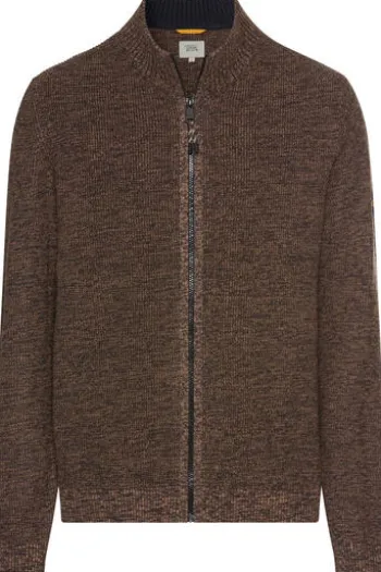 camel active Strickjacke dark brown