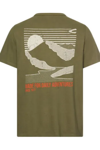 camel active T-Shirt deep olive Regular Fit