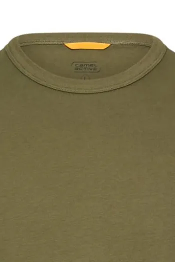camel active T-Shirt deep olive Regular Fit