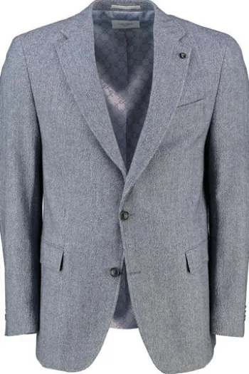 CARL GROSS Sakko dunkelblau gemustert Modern Fit
