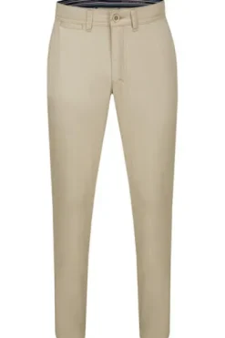 CLUB OF COMFORT Baumwoll-Stretch-Hose beige Garvey Pima Cotton mit Sonnenschutz