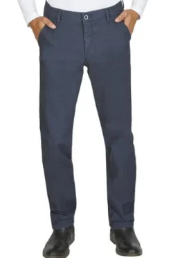 CLUB OF COMFORT Flat Front Hose blau Regular Fit