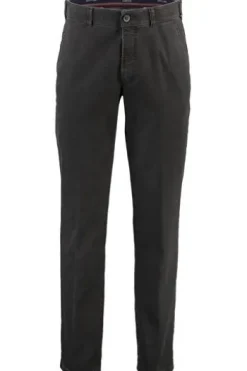 CLUB OF COMFORT High Stretch Baumwoll-Hose anthrazit Garvey Flat-Front