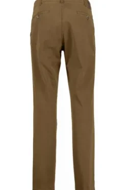 CLUB OF COMFORT High Stretch Baumwoll-Hose hellbraun Garvey Flat-Front