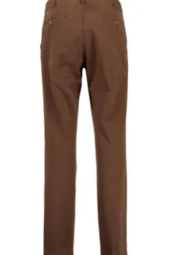 CLUB OF COMFORT High Stretch Baumwoll-Hose hellbraun Garvey Flat-Front