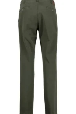 CLUB OF COMFORT High Stretch Baumwoll-Hose oliv Garvey Flat-Front