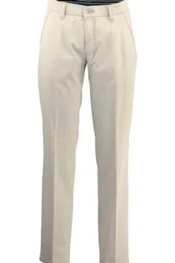 CLUB OF COMFORT High Stretch Baumwoll-Hose sand Garvey Flat-Front