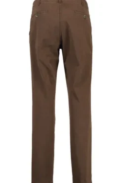 CLUB OF COMFORT High Stretch Baumwoll-Hose cognac Garvey Flat-Front