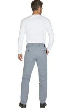 CLUB OF COMFORT High Stretch Baumwoll-Hose blau Garvey Flat-Front