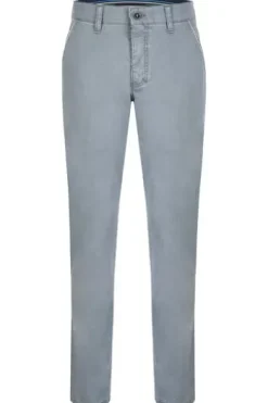 CLUB OF COMFORT High Stretch Baumwoll-Hose blau Garvey Flat-Front