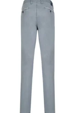 CLUB OF COMFORT High Stretch Baumwoll-Hose blau Garvey Flat-Front