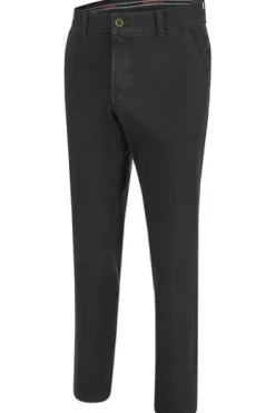 CLUB OF COMFORT High Stretch Denim-Jeans black Garvey Flat-Front