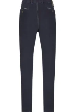 CLUB OF COMFORT High Stretch Denim-Jeans darkblue Garvey Flat-Front