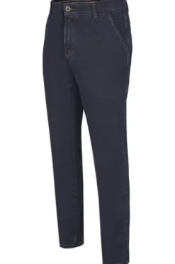 CLUB OF COMFORT High Stretch Denim-Jeans darkblue Garvey Flat-Front