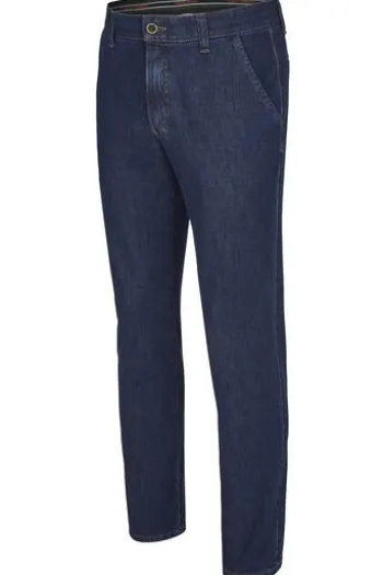 CLUB OF COMFORT High Stretch Denim-Jeans blue Garvey Flat-Front