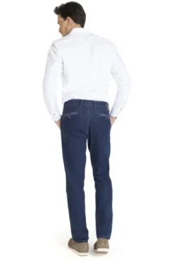 CLUB OF COMFORT High Stretch Denim-Jeans blue Garvey Flat-Front