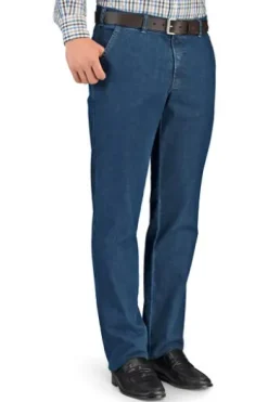 CLUB OF COMFORT High Stretch Denim-Jeans blue Garvey Flat-Front