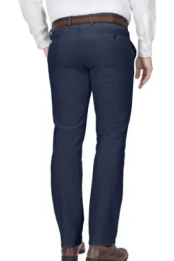 CLUB OF COMFORT Leinen Baumwoll Hose marine Garvey Chino