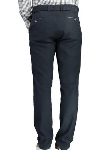 CLUB OF COMFORT Leinen Stretch Hose marine