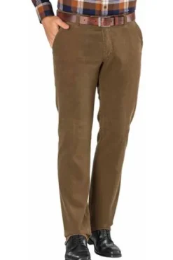 CLUB OF COMFORT Stretch-Feincord Hose hellbraun Garvey
