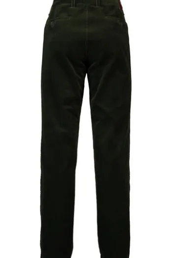CLUB OF COMFORT Stretch-Feincord Hose oliv Garvey