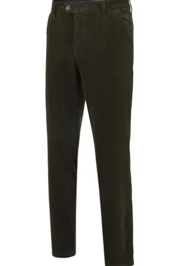 CLUB OF COMFORT Stretch-Feincord Hose oliv Garvey