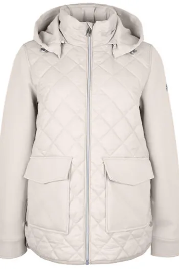 COVERED Steppjacke Sienna stone im Materialmix