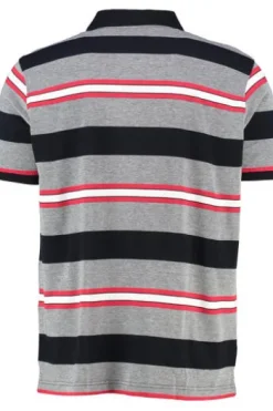 DAVID WILYMS Polo-Shirt navy gestreift