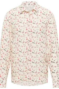 ETERNA Bluse creme gemustert Langarm