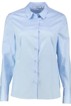 ETERNA Bluse hellblau Langarm in blickdichter Qualität